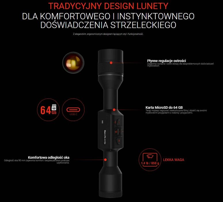 Luneta termowizyjna ATN Mars LTV+ 3-9x19mm 320×240