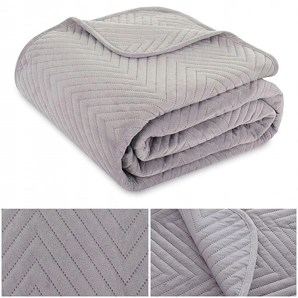 NARZUTA na łóżko kanapę 200x220 WELUROWA velvet pikowana kapa Caden SR