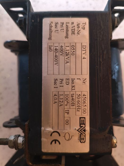 Transformatory EMB 400v/140-400v 4A