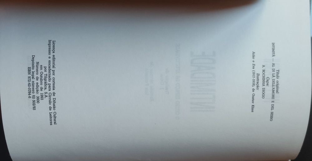 Livro "Intimidade-O outro espaço da afetividade"