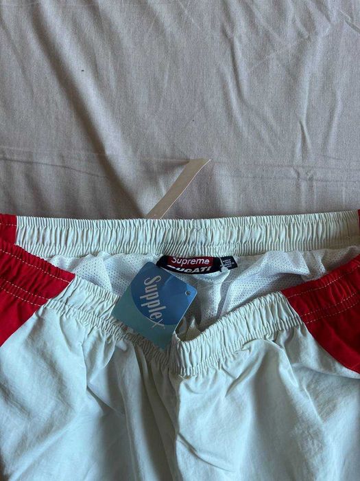 Supreme spodnie Ducati cream white track pants xl nowe
