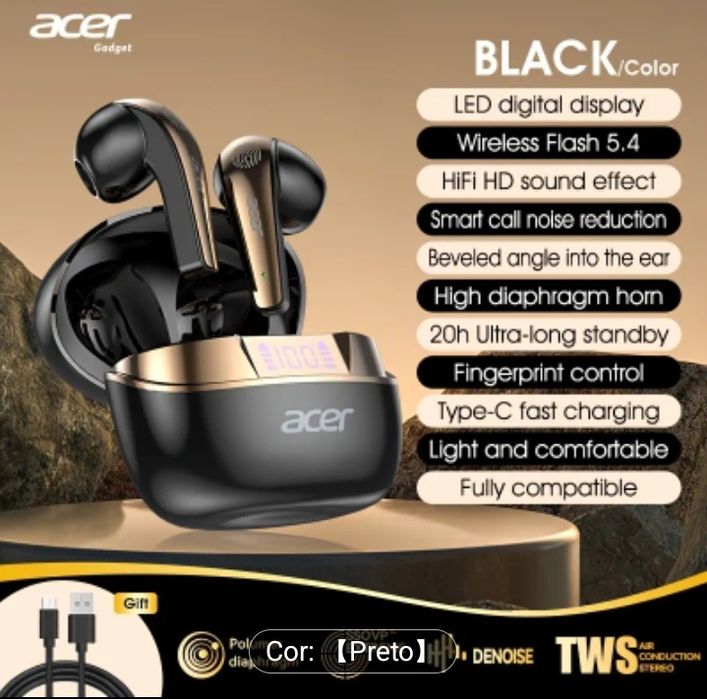 Fones de ouvido acer "original"