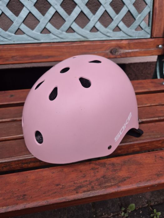Kask ochronny Soke S 50-54 różowy 3-6lat