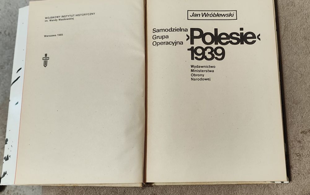 Książka Samodzielna Grupa Operacyjna Polesie