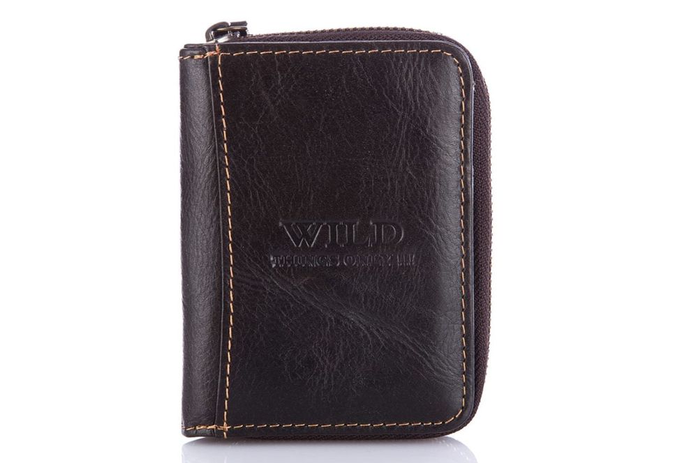 portfel męski mały skórzany
