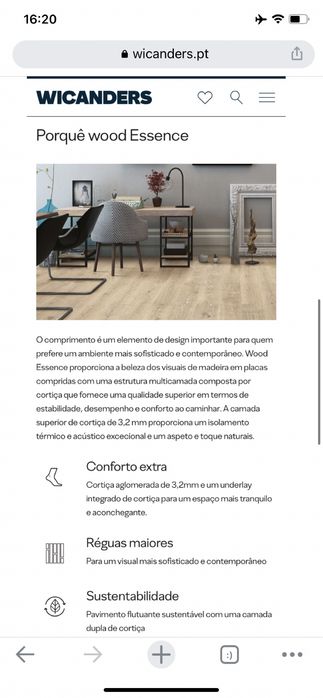 Pavimento Wicanders - Topo de Gama Wood Essence - D886003 Platinum Chalk Oak