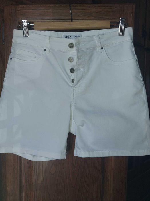 Calções de ganga Brancos Senhora