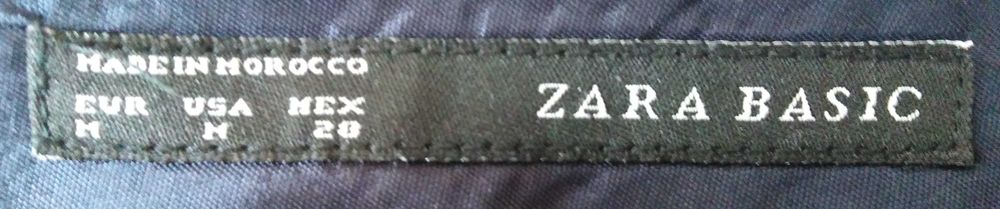 ZARA sukienka rozkloszowana granatowa kwiaty rozmiar M.