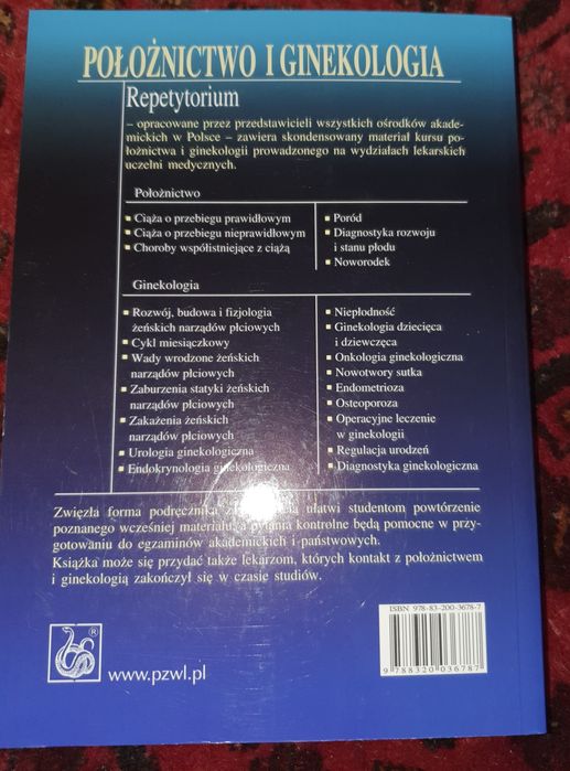 Sprzedam REPETYTORIUM Położnictwo i Ginekologia G.Bręborowicza