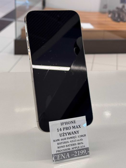 iPhone 14 PRO MAX 128GB Bat 86% Topcase Vivo *Raty 0%