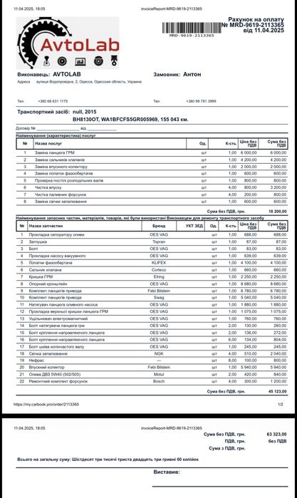 В продажі Audi Q3 2015 р