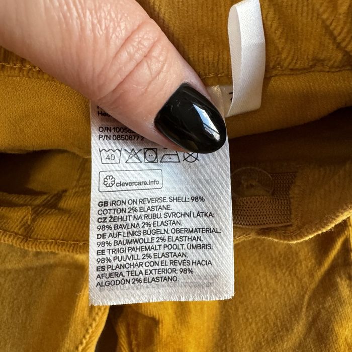 Штани вельветові гірчичні джинси НОВІ H&M вельветки джинси  НМ 104 см 3-4 роки гірчичний колір