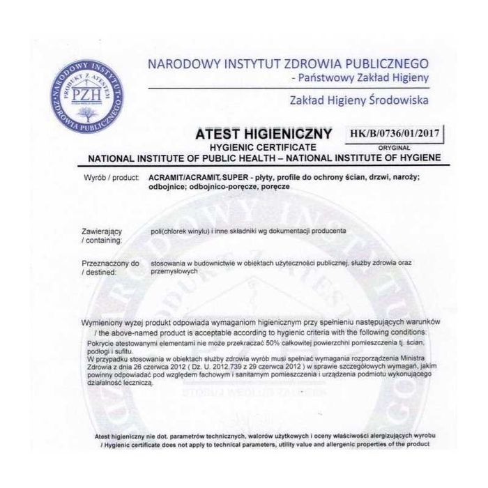 Płyta ścienna na ścianę zabezpieczająca 125x300 cm