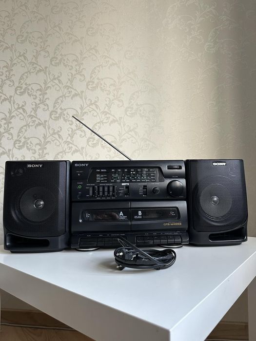 Касетна магнітола Sony CFS-435W 95рік. Бумбокс!