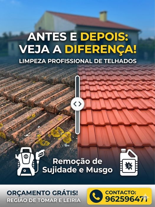 Limpeza Profissional de Telhados - Tomar, Leiria e Região!