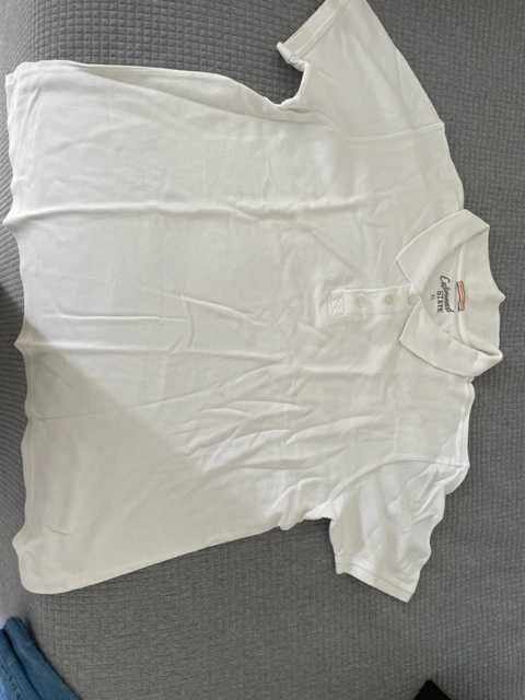Polo manga curta branco CEDARWOOD XL - muito pouco uso