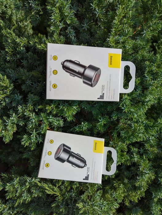 Автомобильное зарядное Baseus Dual Quick Charger 45W type-c