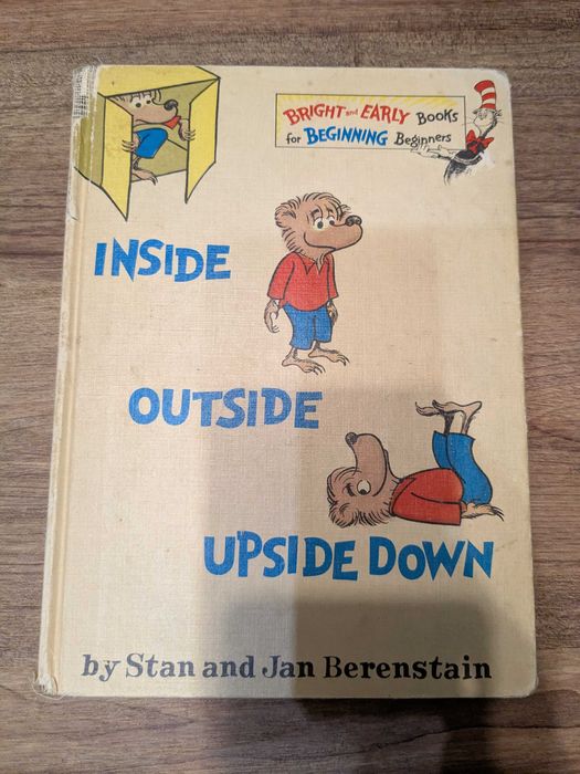Inside Outside Upside Down 1968 Hardbound Children's Book 1st Ed.