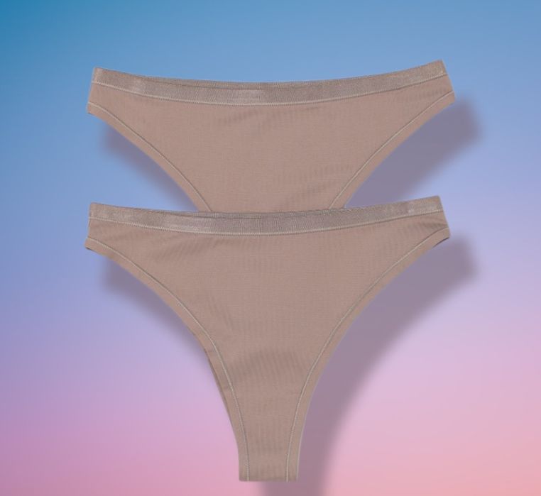Figi Brazilian beżowe nude H&M