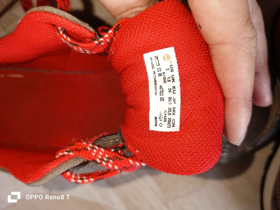 Шкіряні кросівки Timberland 34р