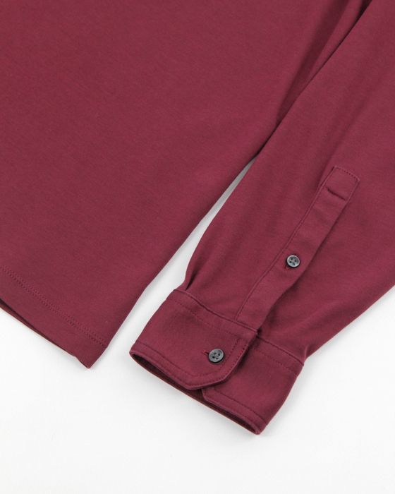 CHARLES TYRWHITT чоловіче поло бургунді з довгим рукавом. Оригінал. М