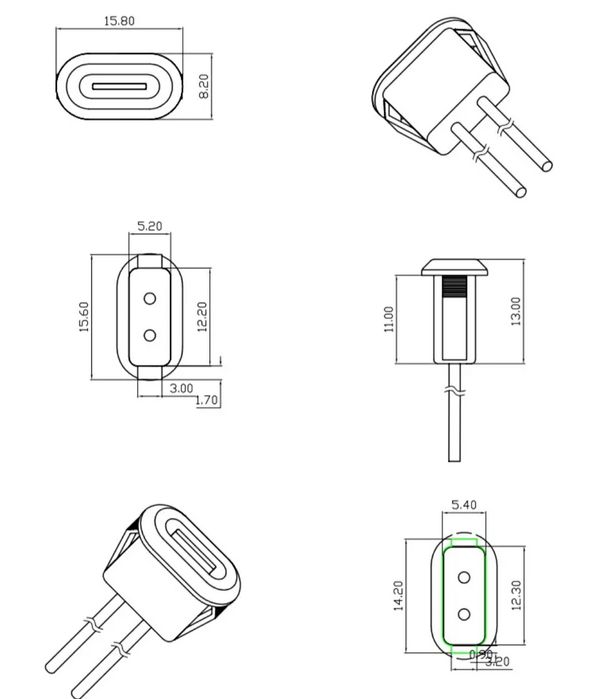 Роз'єм USB Tipe C " мама"