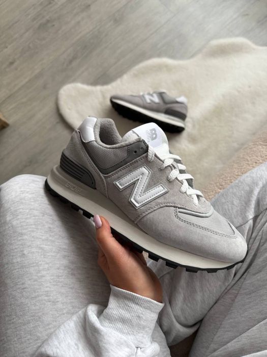 Термо кросівки New Balance 574 grey-white зимові 37-41