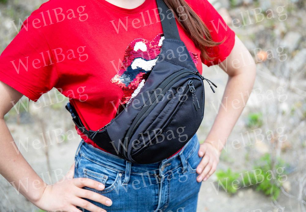 Бананка унисекс, поясная сумка, барсетка, мужская сумка