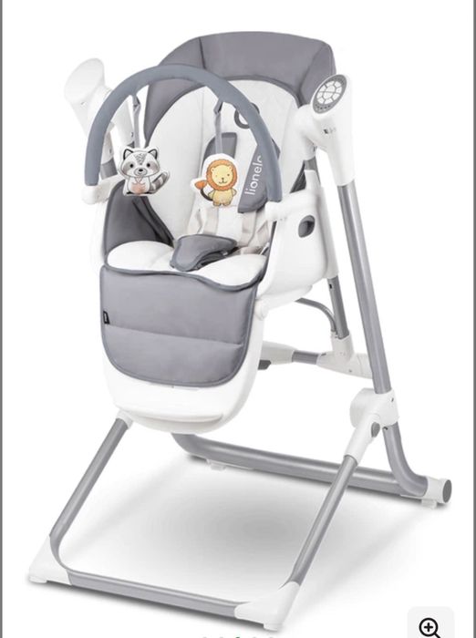 Крісло-гойдалка для годування 2 в 1 Lionelo Niles Grey (LO.NI01)