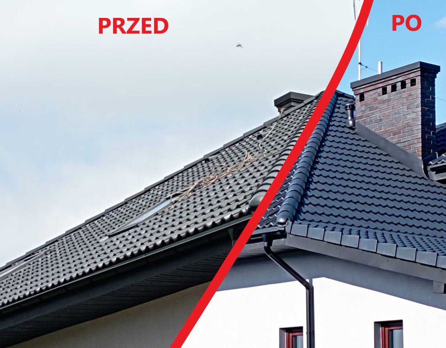 MALOWANIE DACHU metodą hydrodynamiczną od 35zł/m2