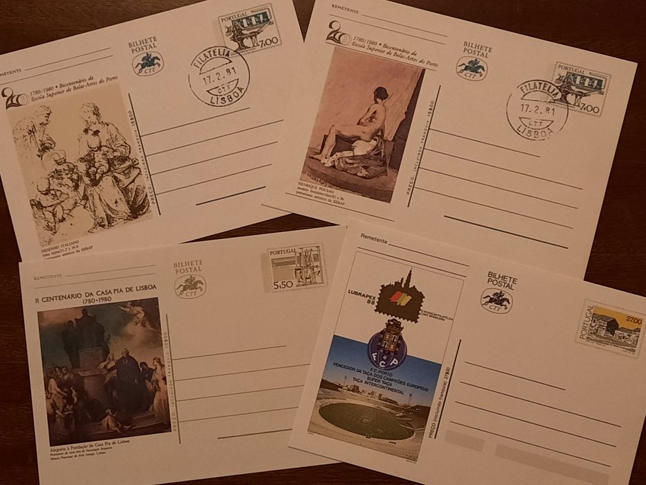Bilhetes postais antigos diversos