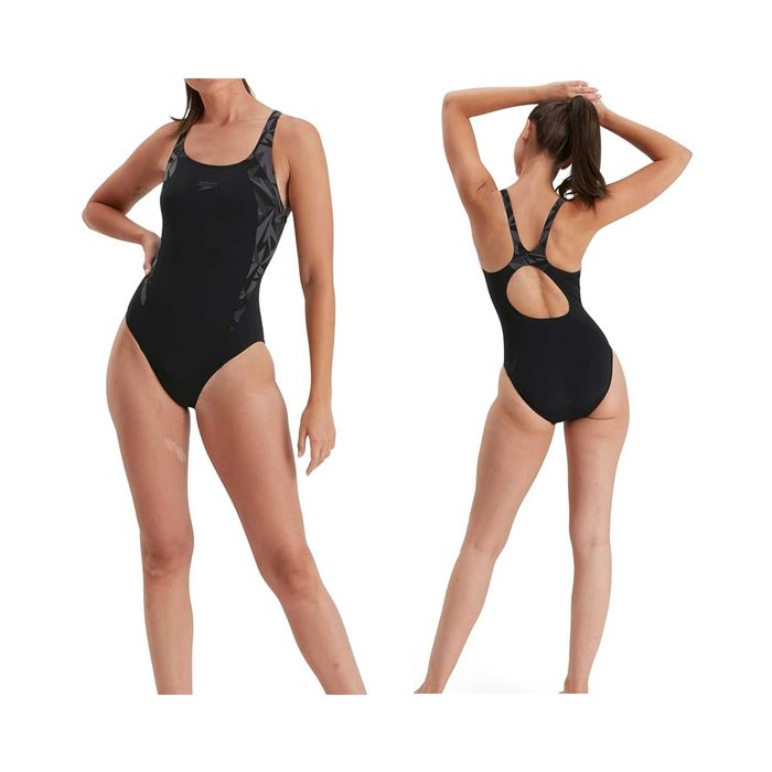 Strój Kąpielowy SPEEDO Hyperboom Splice Muscleback Czarny 32