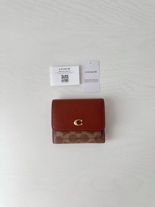 COACH Trifold Wallet Подарок Женский кошелек жіночий гаманець коач