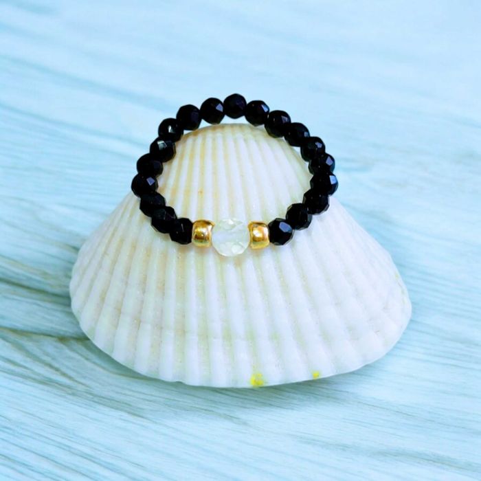 PierścionekTurmalin i Cytryn