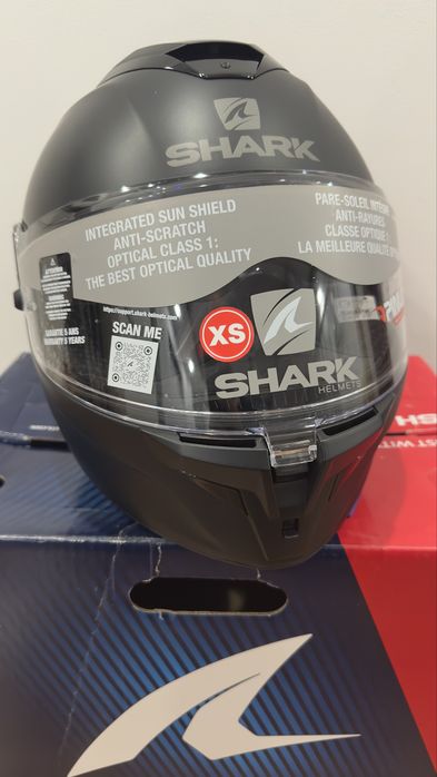 Kask motocyklowy Shark Evo ES Blank Mat, rozm. XS.
