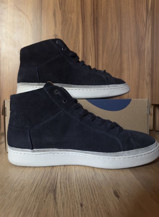 UGG skórzane sneakersy męskie – granatowe, EU 45