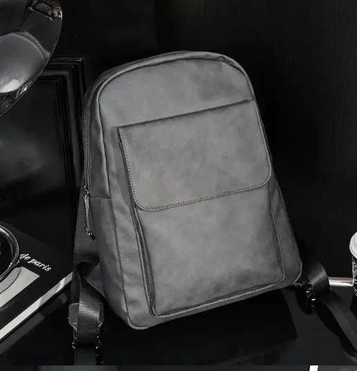 Мужской кожаный рюкзак класичний чоловічий міський ранец сумка