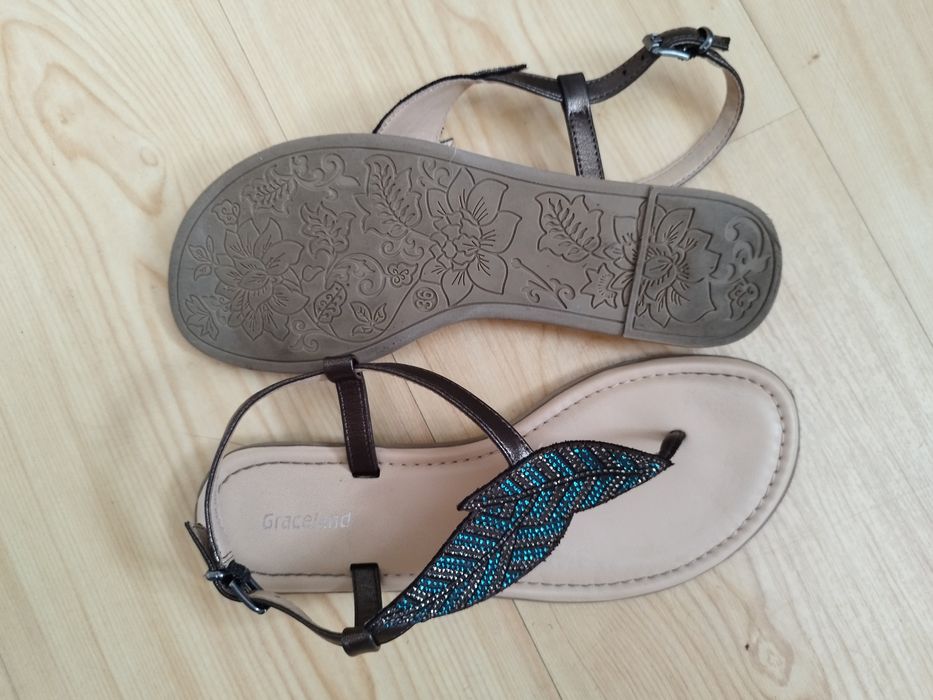 Deichmann sandały japonki 2 liście r.36