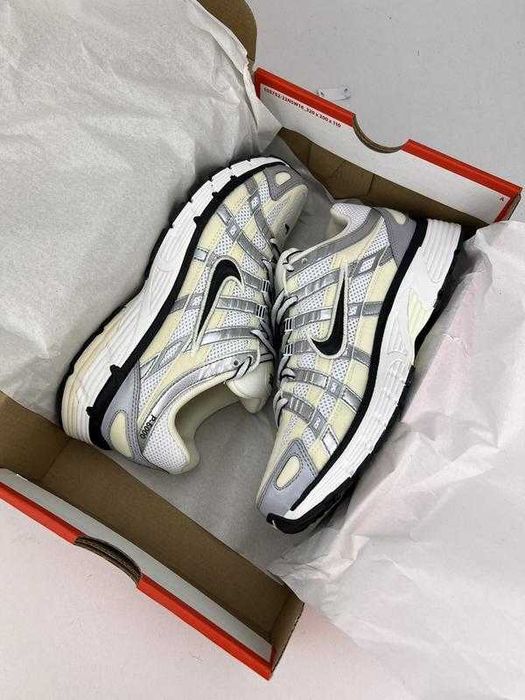 Кроссовки Женские Nike P6000 White Yellow /Кросівки Жіночі Найк P 6000 Coconut Milk