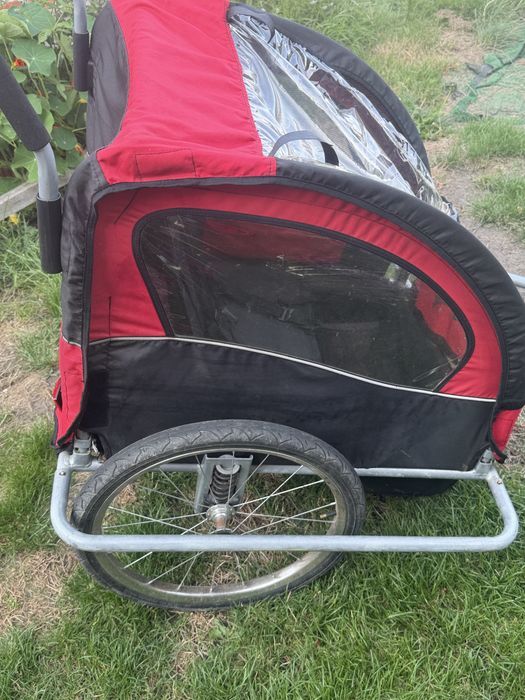 Przyczepka rowerowa dla dzieci 2-osobowa