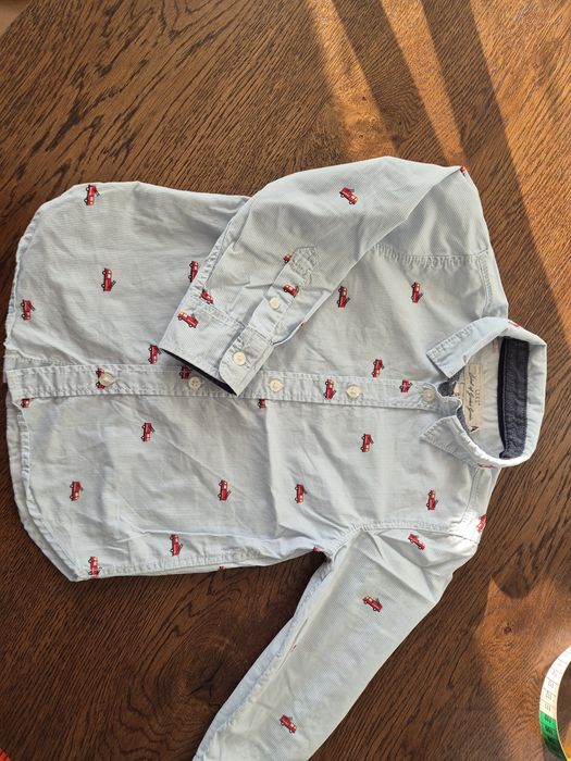 Koszula chłopięca h&m 104 wóz strażacki