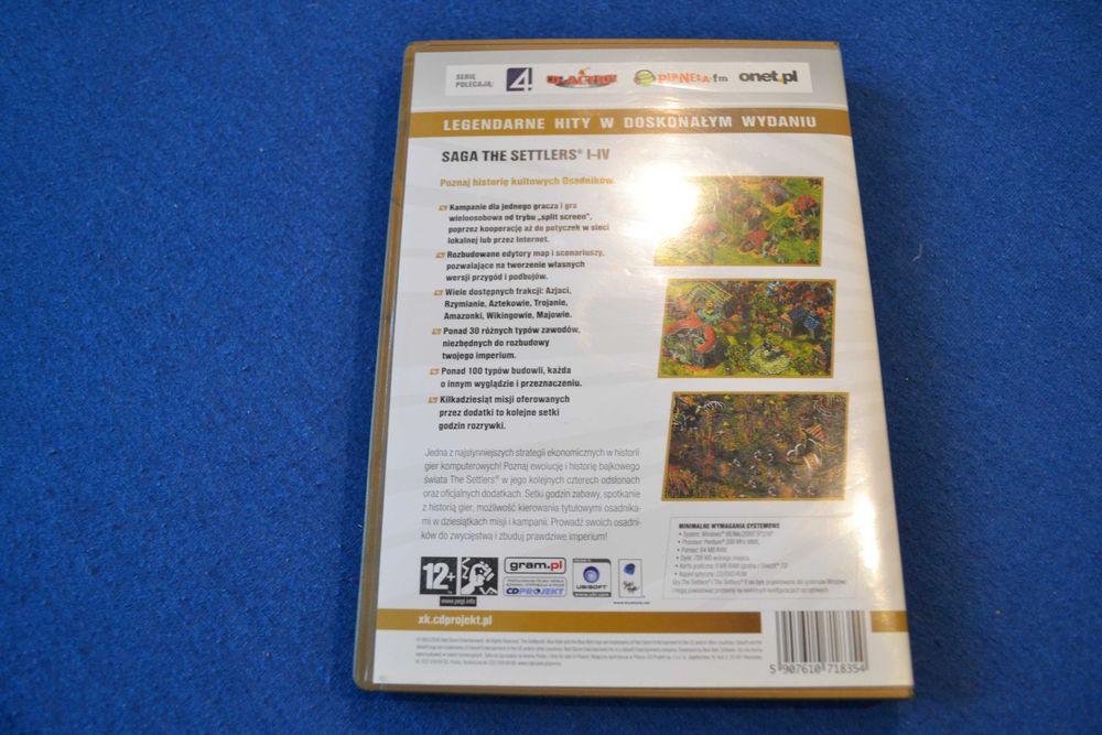 Saga Settlers I II III IV gry na CD / DVD