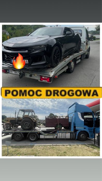 Autoholowanie. Pomoc Drogowa. Transport Maszyn Rolniczych i Budowlanyc