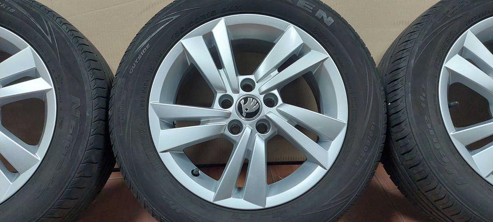 felgi aluminiowe 15 skoda fabia rapid scala 5x100 oponki
