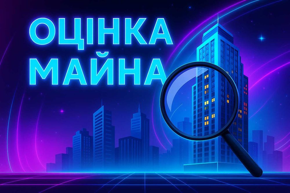 Оцінка майна,квартир,будинку,землі,бізнесу,також "євідновлення".