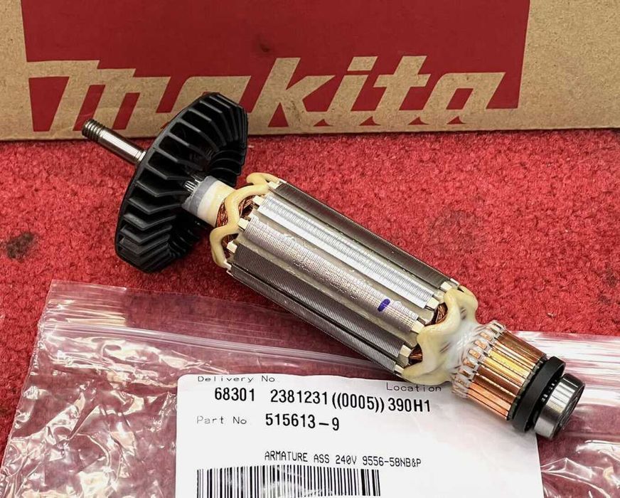 Оригинальный якорь болгарки Makita GA5030, 9558, GA9020