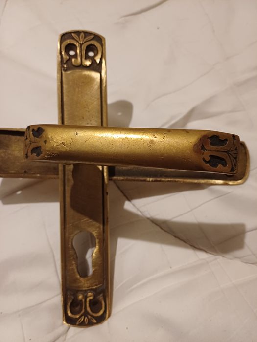 Klamka mosiężna prl