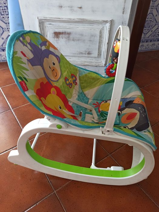 Cadeirão fixa/cadeira de baloiço para bebê