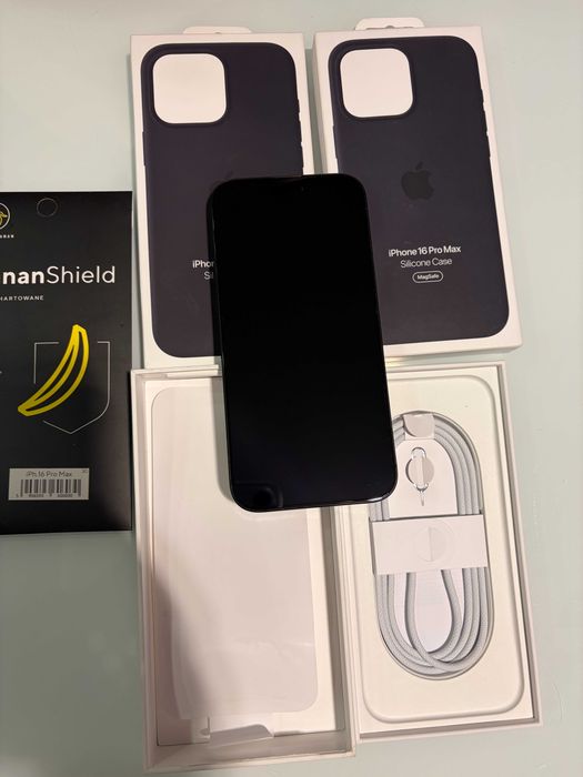 Iphone 16 Pro Max 256 GB Idealny stan Oryginalny futerał Apple
