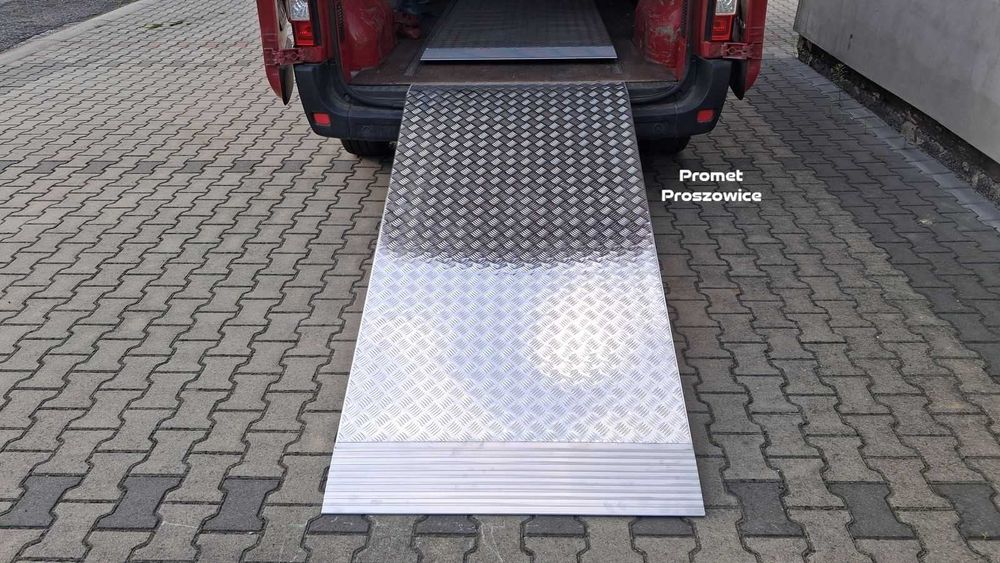 Rampa Aluminiowa 225cm x 100cm mocna - Najazd Podjazd Platforma